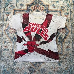 Vintage NBA Chicago Bulls All Over Print T-shirt Medium